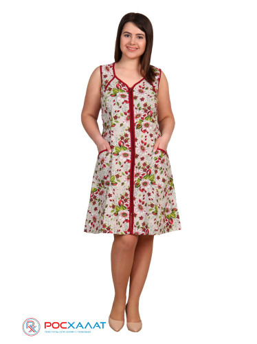 Женский бязевый сарафан на молнии без рукавов &nbsp;1-12В (12)