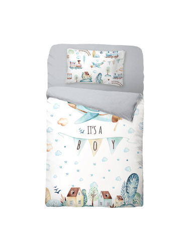 Детский Комплект постельного белья Бязь мальчик КПБ-НБД-02