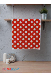 Полотенце махровое пестротканое жаккардовое 7200-2, Горох-2