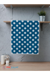 Полотенце махровое пестротканое жаккардовое 7200-1, Горох-2