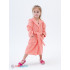 Детский махровый халат с капюшоном светло-коралловый МЗ-04 (6)