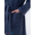 Детский махровый халат с капюшоном серый МЗ-04 (84)