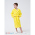 Детский махровый халат с капюшоном желтый МЗ-04 (71)