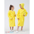 Детский махровый халат с капюшоном желтый МЗ-04 (71)
