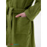 Детский махровый халат с капюшоном хаки МЗ-04 (125)