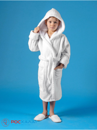 Детский халат с капюшоном из велсофта ВЗ-03 (11)