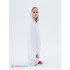 Махровое детское полотенце-уголок белый (киска) МЗ-25-5 (1)