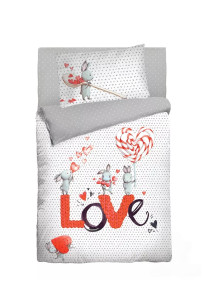 Детский Комплект постельного белья Бязь конфетка (пр-ня на резинке)