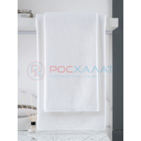 Махровое полотенце без бордюра белое