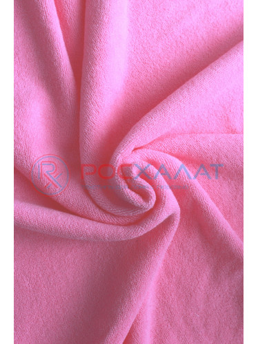 Махровое полотенце без бордюра розовое МИ-04 (07)
