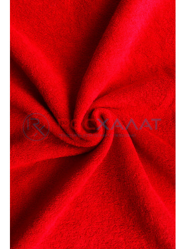 Махровое полотенце однотонное красное МИ-04 (67)