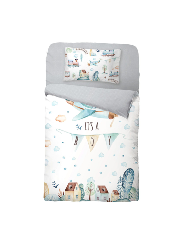 Детский Комплект постельного белья Бязь мальчик (пр-ня на резинке) КПБ-НБД-02-2