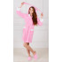 Женский халат из велсофта "Зайка" нежно-розовый&nbsp;ВЗ-09 (16)