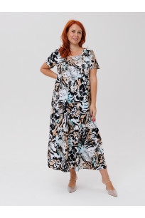 Трикотажное платье сафари