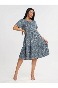 Трикотажное платье серый