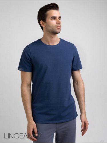 Трикотажная мужская футболка LINGEAMO индиго ВФ-10 (17)