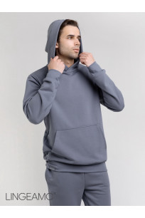 Мужской худи из футера LINGEAMO серый