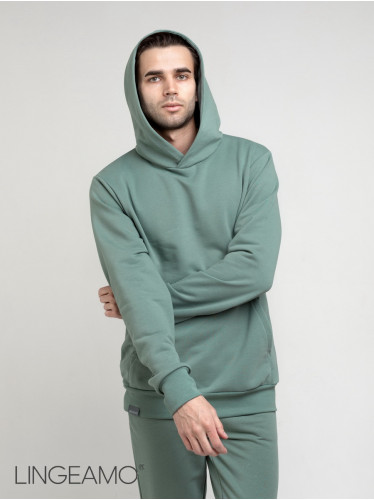 Мужской худи из футера LINGEAMO хаки&nbsp;ВК-33 (125)