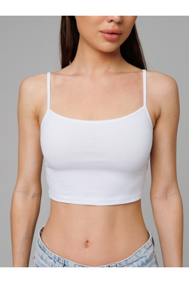 Женский топ на бретелях Lingeamo белый