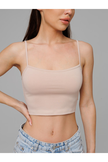 Женский топ на бретелях Lingeamo бежевый