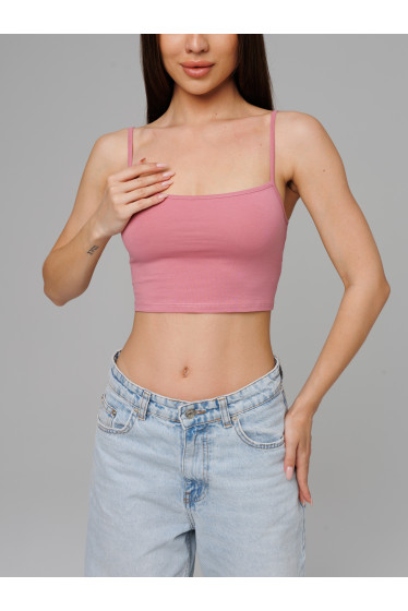 Женский топ на бретелях Lingeamo брусничный