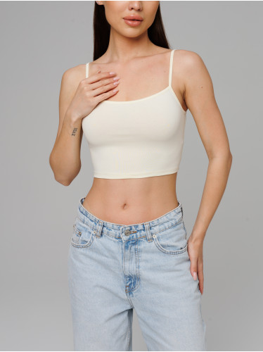 Женский топ на бретелях Lingeamo кремовый ЛТ-05 (131)