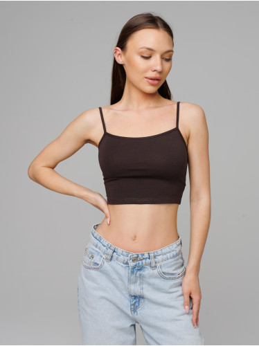 Женский топ на бретелях Lingeamo темно-коричневый&nbsp;ЛТ-05 (69)
