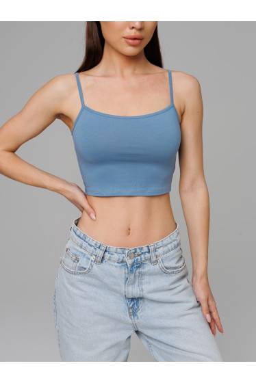 Женский топ на бретелях Lingeamo голубой