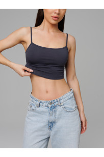 Женский топ на бретелях Lingeamo графит