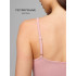 Женский топ на бретелях Lingeamo пудрово-розовый ЛТ-05 (102)