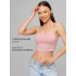 Женский топ на бретелях Lingeamo пудрово-розовый ЛТ-05 (102)