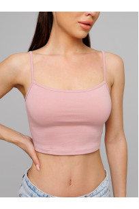 Женский топ на бретелях Lingeamo пудрово-розовый