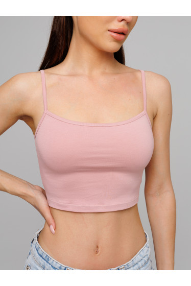 Женский топ на бретелях Lingeamo пудрово-розовый