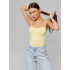 Женская майка на бретелях Lingeamo лимонно-кремовый&nbsp;ЛТ-07 (131)