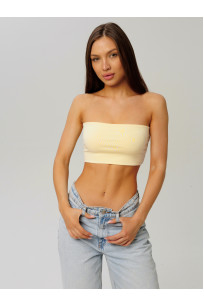 Женский топ-бандо Lingeamo лимонно-кремовый