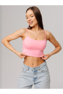 Женский топ на бретелях Lingeamo светло-розовый