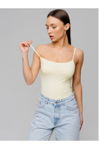 Женская майка на бретелях Lingeamo кремовый