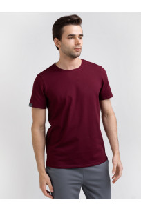 Трикотажная мужская футболка LINGEAMO темно-бордовая