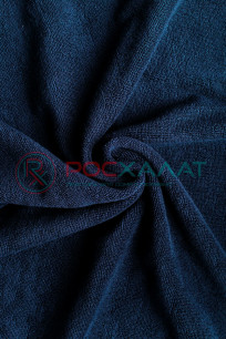 Махровое полотенце однотонное темно-синее