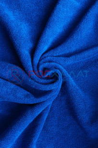 Махровое полотенце однотонное синее