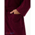 Мужской махровый халат с шалькой темно-бордовый МЗ-03 (122)
