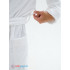Белый махровый халат с планкой  унисекс белый МЗ-09 (1)