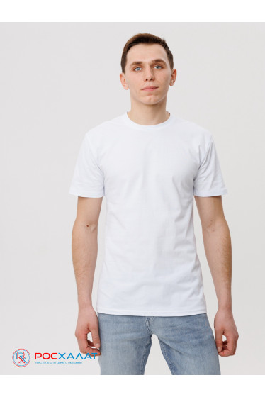 Трикотажная футболка белая