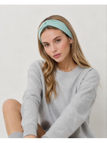 Трикотажная повязка на голову LINGEAMO мятная&nbsp;ТИ-01 (5)
