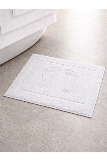 Махровое полотенце Ножки пл.650 белый