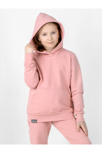 Детский худи из футера LINGEAMO нежно-розовый