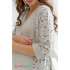 Комплект женский для беременных (халат,сорочка) серый 1730 (84)