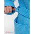 Подростковый махровый халат с капюшоном голубой МЗ-18 (62)