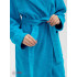 Подростковый махровый халат с капюшоном бирюзовый МЗ-18 (14)