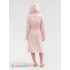 Подростковый махровый халат с капюшоном розовый МЗ-18 (7)